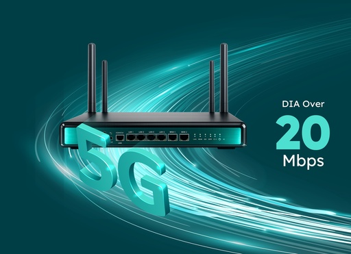 DIA Over 5G 20Mbps