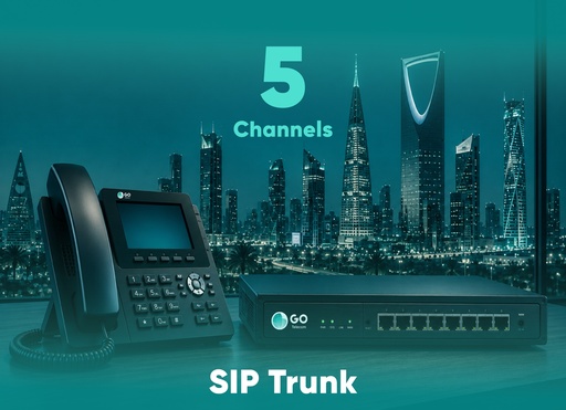 خدمة اتصالات صوتية عبر الإنترنت 5 قنوات